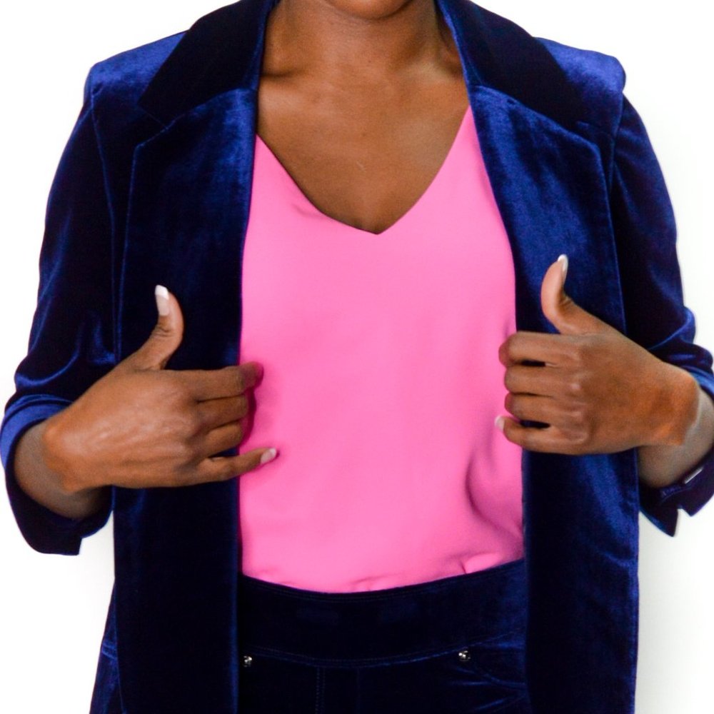 Blue Velvet Jacket - Picture 5 of 5